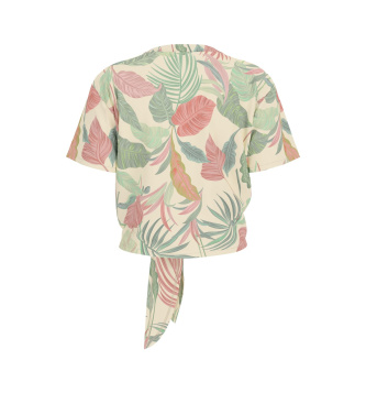 Guess T-shirt Script Crop multicolorida