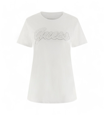 Guess Script Lace Logo T-shirt white