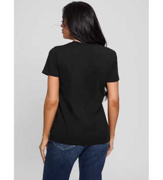 Guess Script Lace Logo T-shirt black