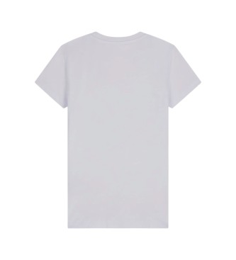 Guess Camiseta Triângulo Paisley Manga Curta Branca