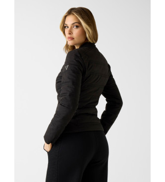 Guess Prešita jakna z logotipom 4G črna