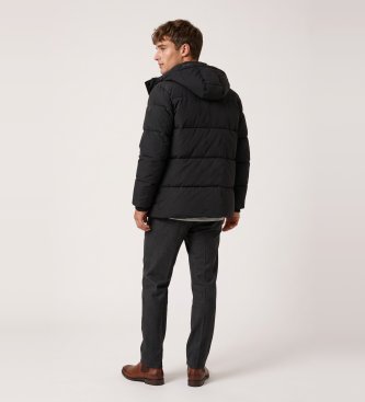 Guess Black mid-length padded jacket