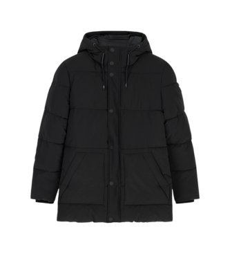 Guess Black mid-length padded jacket