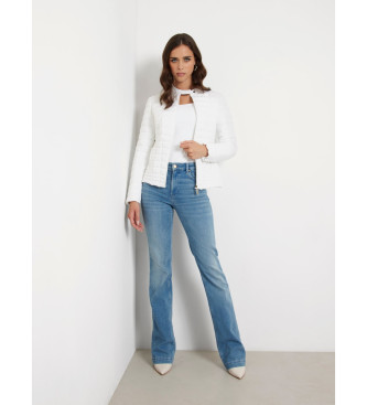 Guess Vona quiltet jakke hvid