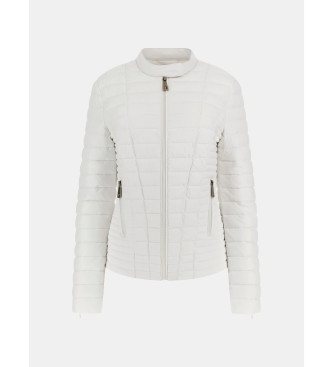 Guess Vona quiltet jakke hvid