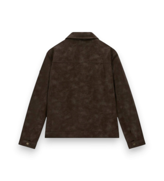 Guess Biker-Jacke aus Kunstleder mit Monogramm braun