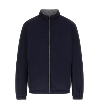 Guess Reversible Bomber Jacket navy, grey