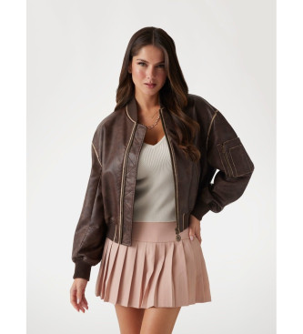 Guess Veste bombardier vintage marron