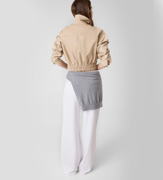 Guess Giacca utility cropped beige