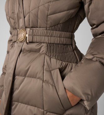 Guess Giacca corta Marina con piumino marrone