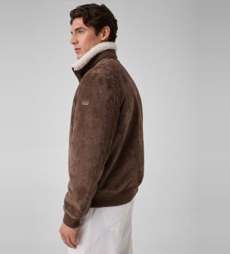 Guess Giacca effetto scamosciato marrone