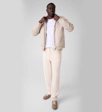 Guess Veste Logo Allover beige