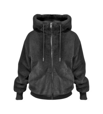 Guess Veste Lucrezia en fourrure synthétique avec logo noir