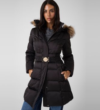 Guess Piumino lungo medio marrone