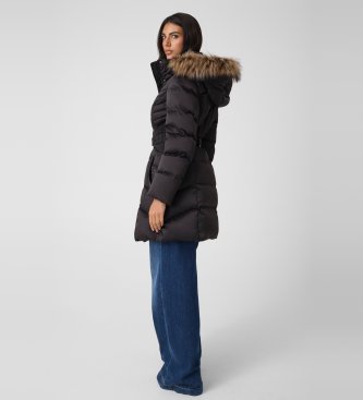 Guess Piumino lungo medio marrone