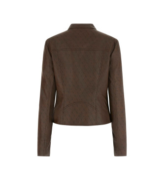 Guess Nuova giacca marrone con logo Anita