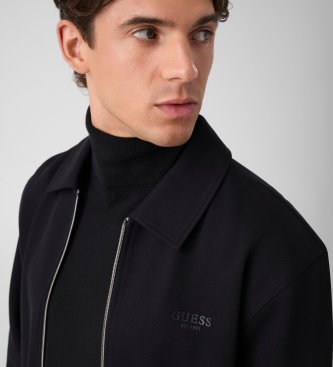 Guess Schwarze Jacke mit Reißverschluss