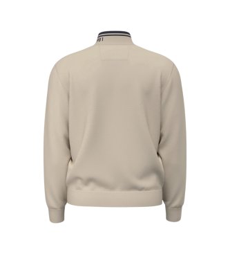 Guess Beige zip-up trucker jacket