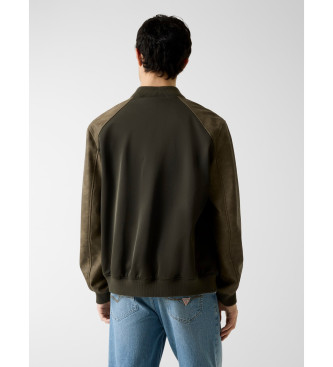 Guess Green varsity jacket