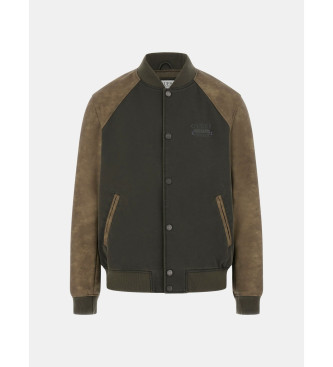 Guess Green varsity jacket