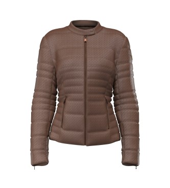Guess Giacca Vona Rilievo marrone
