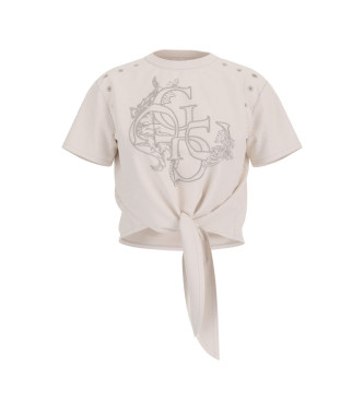 Guess Eyelet Tone T-shirt off-white