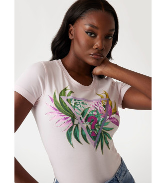 Guess Blommor rosa T-shirt