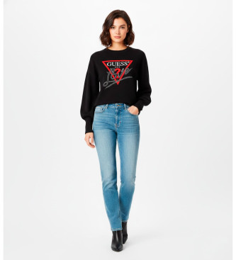 Guess Sudadera Studdes love negro