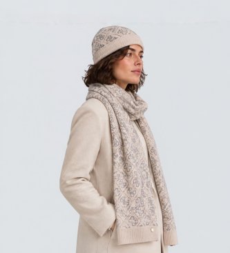 Guess Gray hat and scarf set