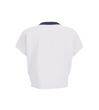 Guess Crop Top logotipo blanco