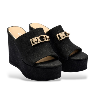 Guess Wedges Evenza G Logo svart