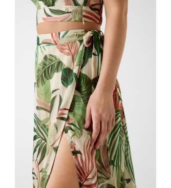 Guess Floral print crossover skirt