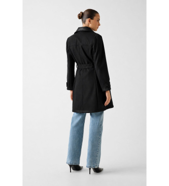 Guess Zwei-in-eins-Trenchcoat schwarz