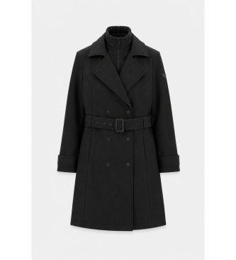 Guess Zwei-in-eins-Trenchcoat schwarz