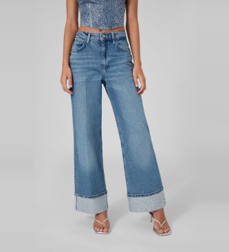 Guess Jeans Rey wide leg bleu