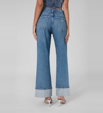 Guess Jeans Rey wide leg bleu