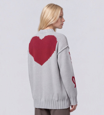 Guess Anita jumper with gray heart