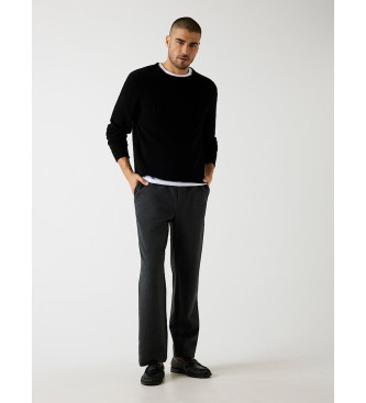 Guess Jumper med prglad logotyp svart