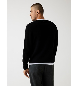 Guess Jumper med prglad logotyp svart