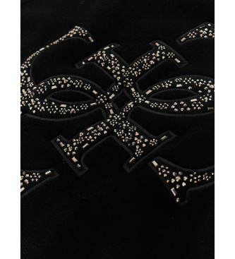 Guess Jersey con logotipo y tachuelas negro