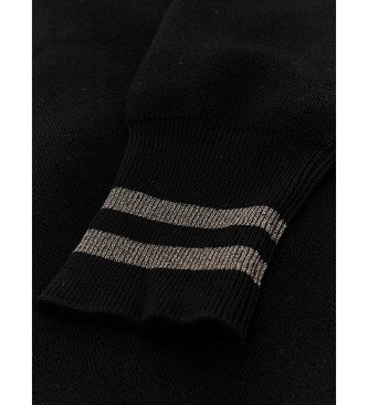 Guess Jersey con logotipo y tachuelas negro