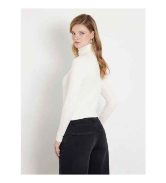 Guess Triangle turtleneck jumper white