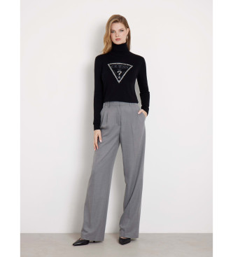 Guess Triangle turtleneck jumper black