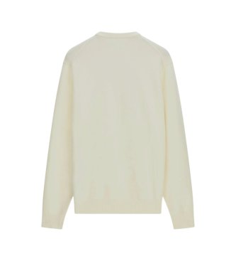 Guess Rundhalströja med beige logotyp