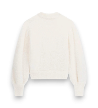 Guess Pullover Jaycee mit Choker-Kragen in Weiß