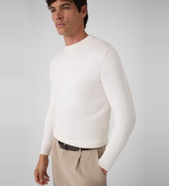 Guess Rundhalströja med beige logotyp