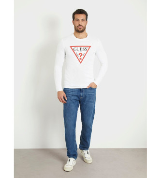 Guess Maglione bianco con logo originale