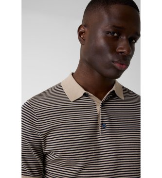 Guess Polo en mélange de laine marron