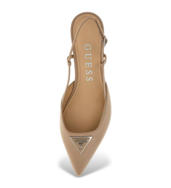 Guess Jesson beige leather shoes