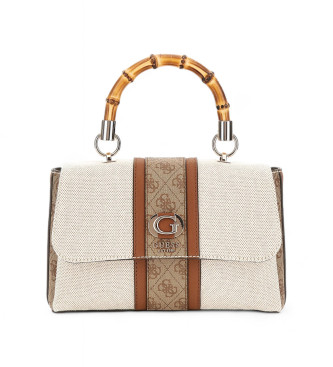 Guess Kerima tygvska med beige logotyp